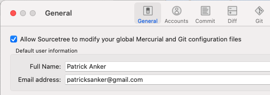 SourceTree git credentials