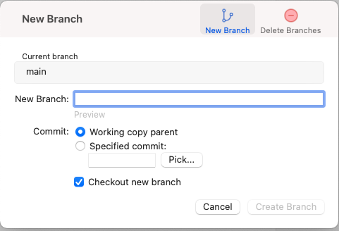 SourceTree new branch modal